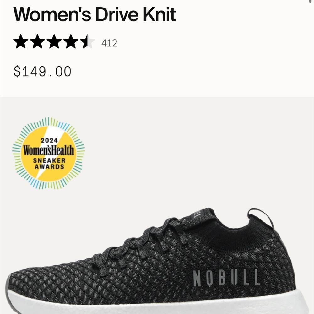 NOBULL Women's Drive Knit Black Sneakers